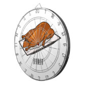 Voorbeeld van de cartoon van pekeleenden dartbord (Voorkant Rechts)