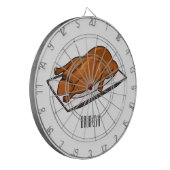 Voorbeeld van de cartoon van pekeleenden dartbord (Voorkant Links)