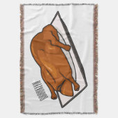 Voorbeeld van de cartoon van pekeleenden deken (Voorkant Verticaal)