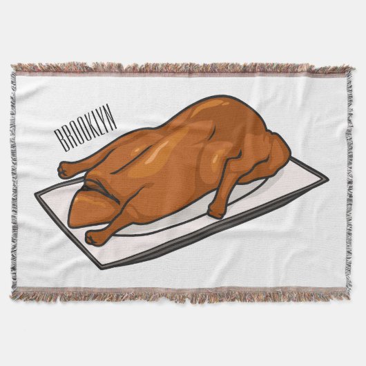 Voorbeeld van de cartoon van pekeleenden deken (Voorkant)