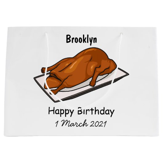 Voorbeeld van de cartoon van pekeleenden groot cadeauzakje (Voorkant)