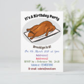 Voorbeeld van de cartoon van pekeleenden kaart (Staand voorkant)