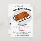 Voorbeeld van de cartoon van pekeleenden kaart (Voorkant / Achterkant)