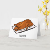 Voorbeeld van de cartoon van pekeleenden kaart (Gele Bloem)