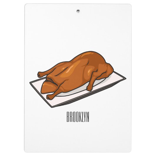 Voorbeeld van de cartoon van pekeleenden klembord (Achterkant)