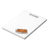 Voorbeeld van de cartoon van pekeleenden notitieblok (Linkerzijde)