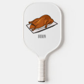Voorbeeld van de cartoon van pekeleenden pickleball paddle (Achterkant)