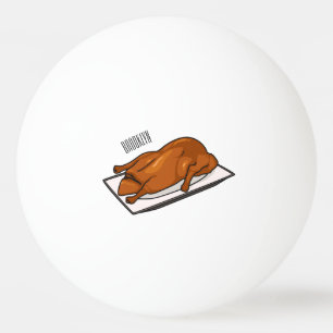Voorbeeld van de cartoon van pekeleenden pingpongbal
