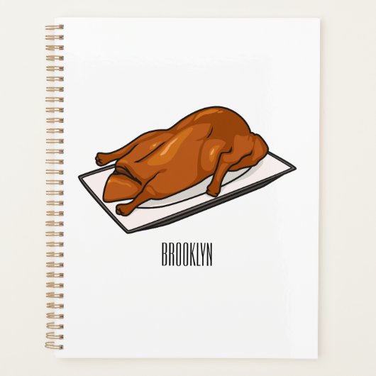 Voorbeeld van de cartoon van pekeleenden planner (Voorkant)