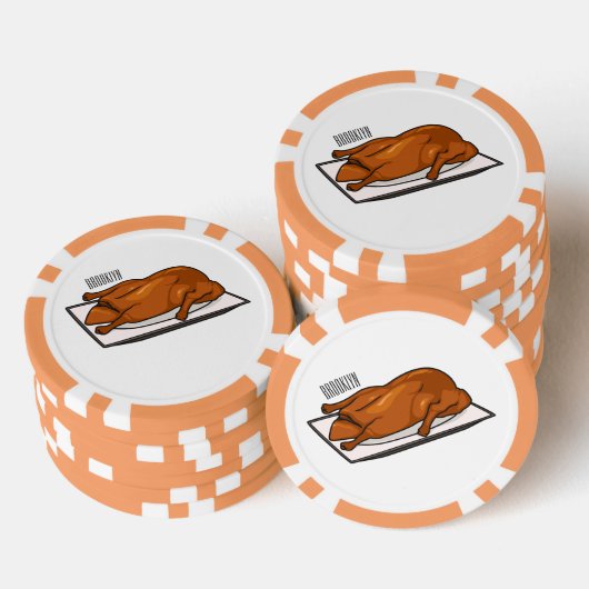 Voorbeeld van de cartoon van pekeleenden poker chips (Opstapeling)