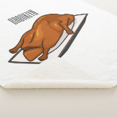 Voorbeeld van de cartoon van pekeleenden sherpa deken (3/4)