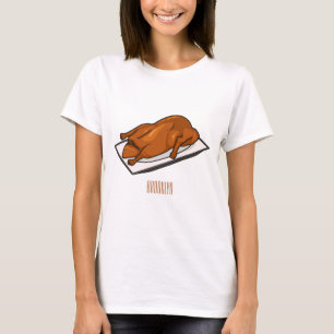 Voorbeeld van de cartoon van pekeleenden t-shirt