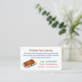 Voorbeeld van de cartoon van pekeleenden visitekaartje (Staand voorkant)