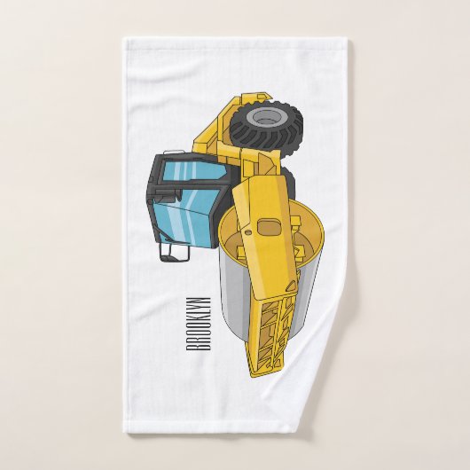 Voorbeeld van de cartoon van wegwalsen bad handdoek (Handdoek)