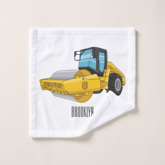 Voorbeeld van de cartoon van wegwalsen bad handdoek (Wasdoekje)