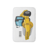 Voorbeeld van de cartoon van wegwalsen badmat (Voorkant Verticaal)