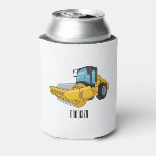 Voorbeeld van de cartoon van wegwalsen blikjeskoeler (Blikje Achterkant)