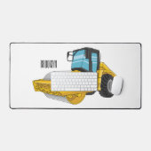 Voorbeeld van de cartoon van wegwalsen bureaumat (Keyboard & Muis)