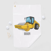 Voorbeeld van de cartoon van wegwalsen golfhanddoek (Insitu)