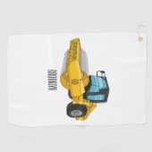 Voorbeeld van de cartoon van wegwalsen golfhanddoek (Horizontaal)