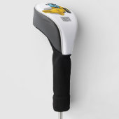 Voorbeeld van de cartoon van wegwalsen golfheadcover (Schuin)