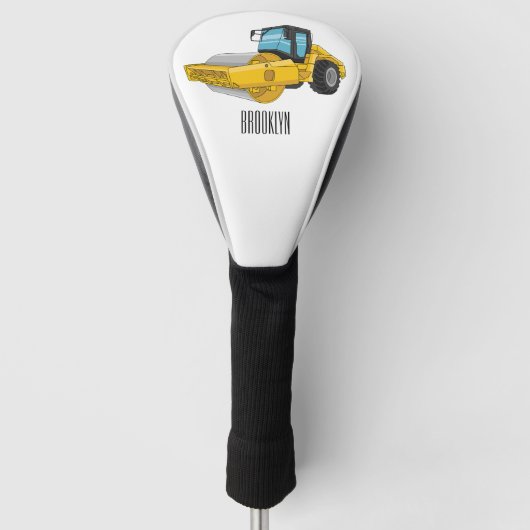 Voorbeeld van de cartoon van wegwalsen golfheadcover (Voorkant)