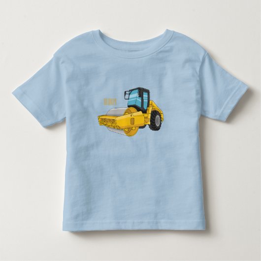 Voorbeeld van de cartoon van wegwalsen kinder shirts (Voorkant)