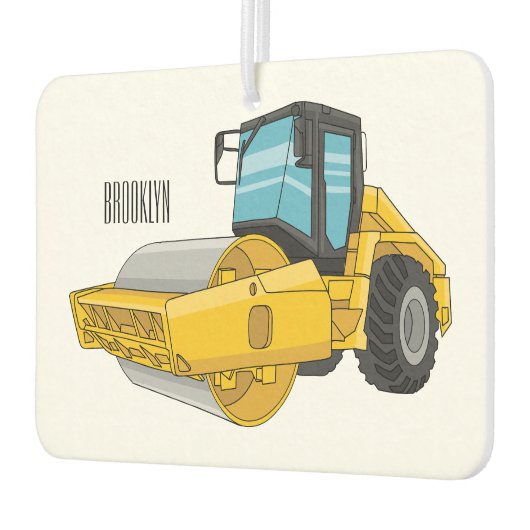 Voorbeeld van de cartoon van wegwalsen luchtverfrisser (Links)