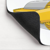 Voorbeeld van de cartoon van wegwalsen muismat (Hoek)