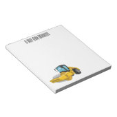 Voorbeeld van de cartoon van wegwalsen notitieblok (Schuin)