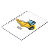 Voorbeeld van de cartoon van wegwalsen notitieboek (Linkerzijde)