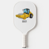 Voorbeeld van de cartoon van wegwalsen pickleball paddle (Achterkant)