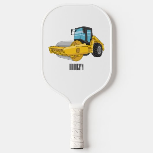 Voorbeeld van de cartoon van wegwalsen pickleball paddle (Voorkant)