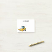 Voorbeeld van de cartoon van wegwalsen post-it® notes (Op bureau)