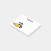 Voorbeeld van de cartoon van wegwalsen post-it® notes (Schuin)