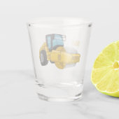 Voorbeeld van de cartoon van wegwalsen shot glas (Achterkant)