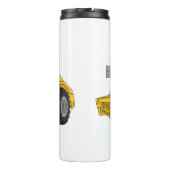 Voorbeeld van de cartoon van wegwalsen thermosbeker (Achterkant)