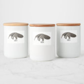 Voorbeeld van de cartoon voedselcontainer etiket (Flessen)