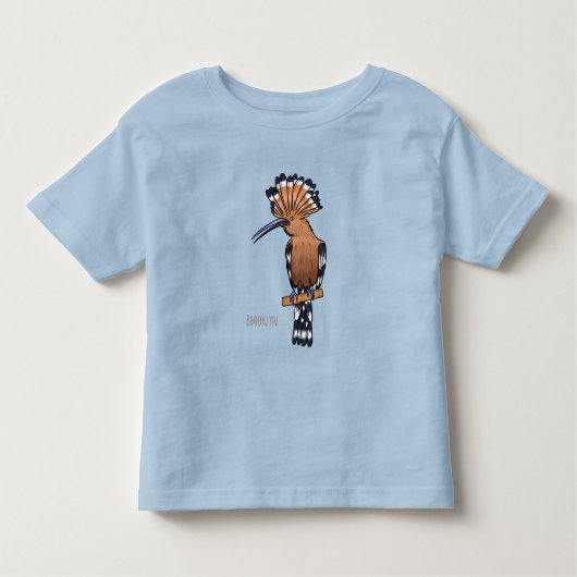 Voorbeeld van de Euraziatische cartoon van hoopvog Kinder Shirts (Voorkant)