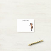 Voorbeeld van de Euraziatische cartoon van hoopvog Post-it® Notes (Op bureau)