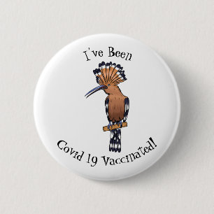 Voorbeeld van de Euraziatische cartoon van hoopvog Ronde Button 5,7 Cm