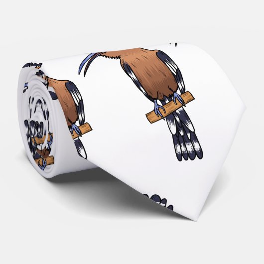 Voorbeeld van de Euraziatische cartoon van hoopvog Stropdas (Opgerold)