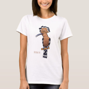Voorbeeld van de Euraziatische cartoon van hoopvog T-shirt