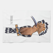 Voorbeeld van de Euraziatische cartoon van hoopvog Theedoek (Horizontaal)