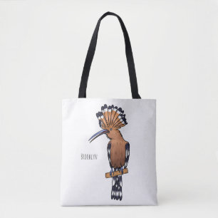 Voorbeeld van de Euraziatische cartoon van hoopvog Tote Bag