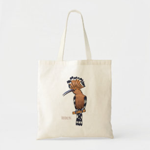 Voorbeeld van de Euraziatische cartoon van hoopvog Tote Bag