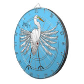 Voorbeeld van de grote cartoon van de stekelvogel dartbord (Voorkant Rechts)