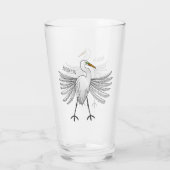 Voorbeeld van de grote cartoon van de stekelvogel glas (Achterkant)