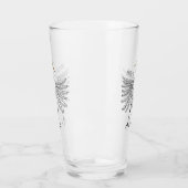 Voorbeeld van de grote cartoon van de stekelvogel glas (Links)