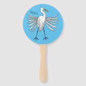 Voorbeeld van de grote cartoon van de stekelvogel handwaaier (Achterkant)